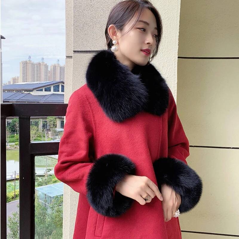 Winter Clothing Pk - Casaco de inverno de pele raposa