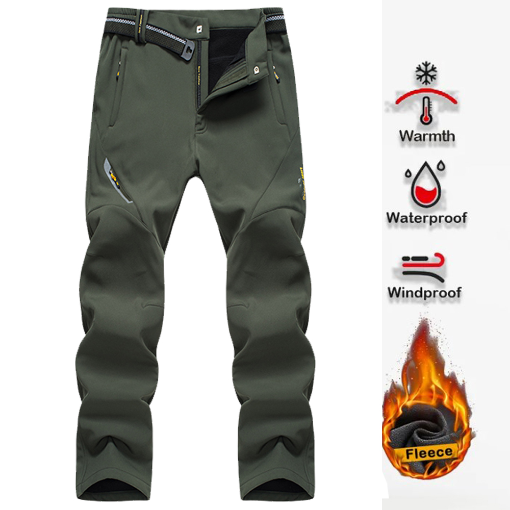 Winter Clothing Hiking - Calças de caminhada masculinas softshell calças