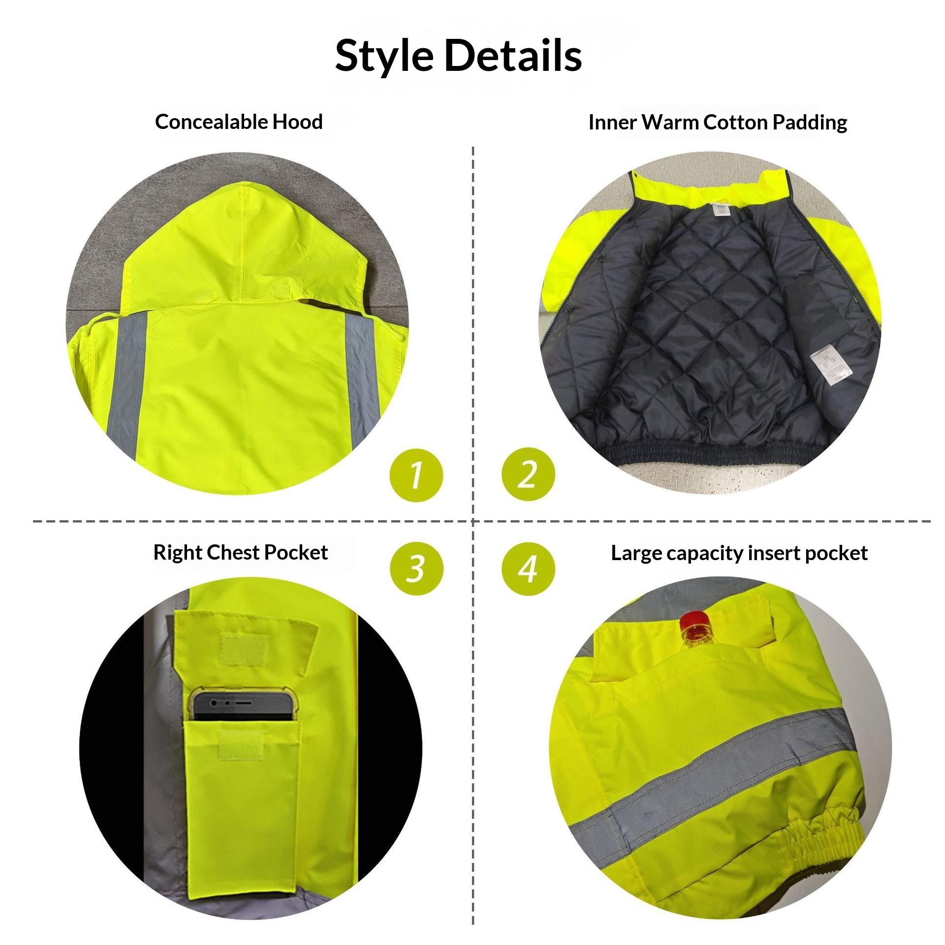 Jaqueta Quente de Alta Visibil - Winter Clothing Pk avaliação e preço