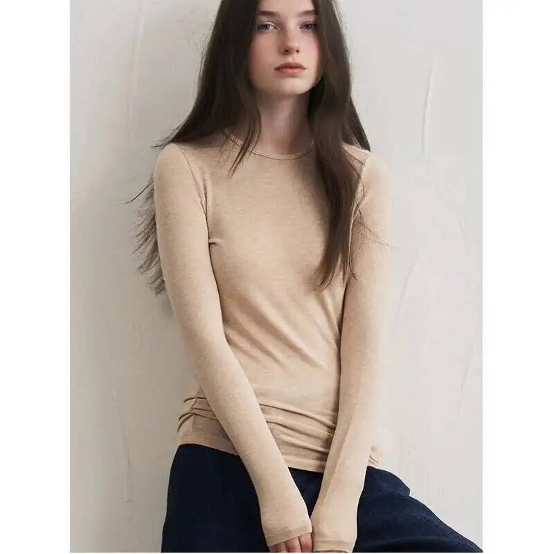 Camiseta Feminina de Manga Lon - Winter Clothing For Women avaliação e preço